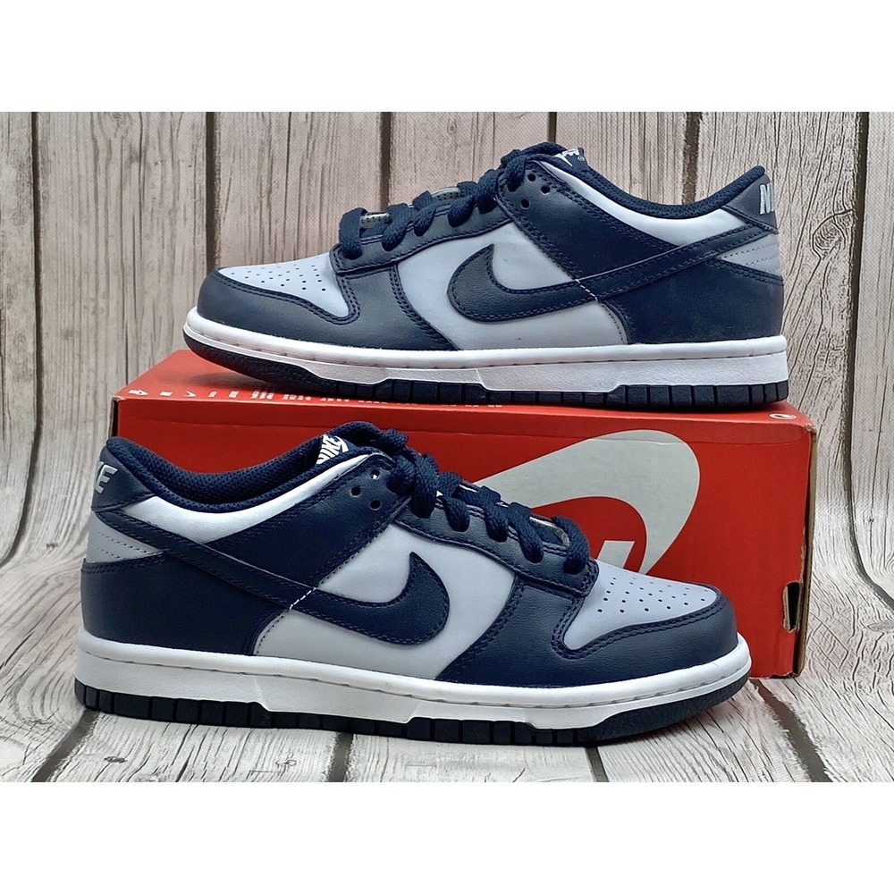 Nike Dunk Low GS Georgetown Navy Gray Size 4Y CW1590‑004